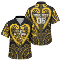 Custom Aotearoa Ngati Whatua Family Matching Puletasi and Hawaiian Shirt Maori Tribal Pattern
