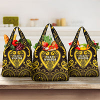 Aotearoa Ngati Whatua Grocery Bag Maori Tribal Pattern