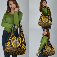Aotearoa Ngati Whatua Grocery Bag Maori Tribal Pattern