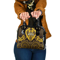 Aotearoa Ngati Whatua Shoulder Handbag Maori Tribal Pattern