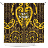 Aotearoa Ngati Whatua Shower Curtain Maori Tribal Pattern