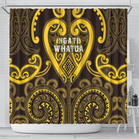 Aotearoa Ngati Whatua Shower Curtain Maori Tribal Pattern