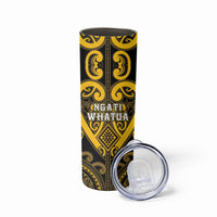 Custom Aotearoa Ngati Whatua Skinny Tumbler Maori Tribal Pattern
