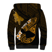 Hawaii Maui Sherpa Hoodie Polynesian Fish Hook Hibiscus Gold Version LT05 - Polynesian Pride