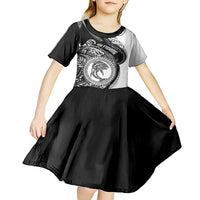 personalized-go-fishing-kid-short-sleeve-dress-polynesian-pattern