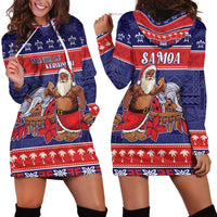 Samoa Christmas Hoodie Dress Samoan Santa Claus Manuia Le Kerisimasi