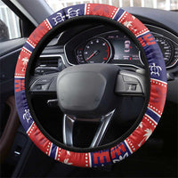 Samoa Christmas Steering Wheel Cover Samoan Santa Claus Manuia Le Kerisimasi LT05 - Polynesian Pride