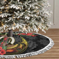 Love Vanuatu Christmas Tree Skirt God Yumi Polynesian Tribal Pattern