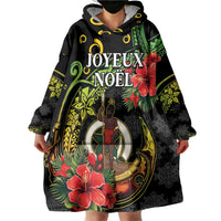 Love Vanuatu Christmas Wearable Blanket Hoodie God Yumi Polynesian Tribal Pattern