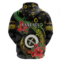Love Vanuatu Christmas Zip Hoodie God Yumi Polynesian Tribal Pattern LT05 - Polynesian Pride