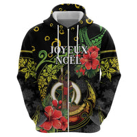 Love Vanuatu Christmas Zip Hoodie God Yumi Polynesian Tribal Pattern LT05 - Polynesian Pride