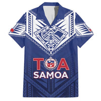 Super Toa Samoa Rugby Custom Family Matching Off Shoulder Maxi Dress and Hawaiian Shirt Warrior Spirit LT05