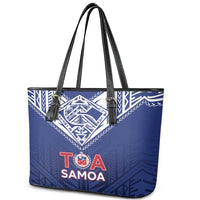 Super Toa Samoa Rugby Leather Tote Bag Warrior Spirit LT05