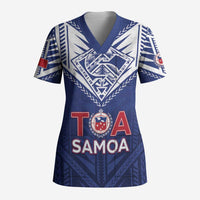 Super Toa Samoa Rugby Custom Scrub Top Warrior Spirit - Polynesian Pride