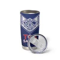 Super Toa Samoa Rugby Custom Tumbler Cup Warrior Spirit LT05