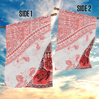 Hawaiian Tapa Garden Flag Traditional Vintage Pattern Red LT05 - Polynesian Pride