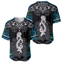 New Zealand Aotearoa Baseball Jersey Maori Taniwha Paua Shell LT05 - Polynesian Pride