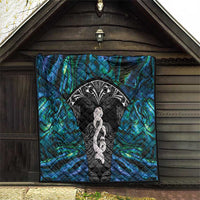 New Zealand Aotearoa Quilt Maori Taniwha Paua Shell