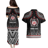 Personalised Samoa Black Saturday Couples Matching Puletasi and Hawaiian Shirt Samoa For Samoans LT05 - Polynesian Pride