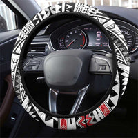 Samoa Black Saturday Steering Wheel Cover Samoa For Samoans LT05 - Polynesian Pride