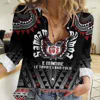 Personalised Samoa Black Saturday Women Casual Shirt Samoa For Samoans