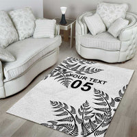 Custom New Zealand Football Area Rug Aotearoa Pride - Polynesian Pride