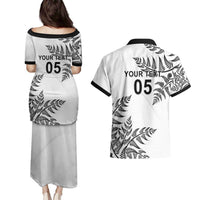 Custom New Zealand Football Couples Matching Puletasi and Hawaiian Shirt Aotearoa Pride - Polynesian Pride