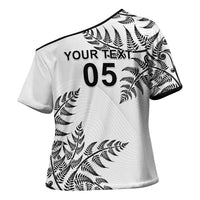 Custom New Zealand Football Cross Shoulder Shirt Aotearoa Pride - Polynesian Pride