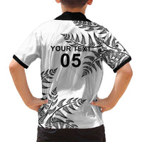 Custom New Zealand Football Family Matching Tank Maxi Dress and Hawaiian Shirt Aotearoa Pride - Polynesian Pride