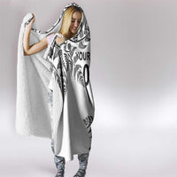 Custom New Zealand Football Hooded Blanket Aotearoa Pride - Polynesian Pride