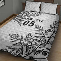 Custom New Zealand Football Quilt Bed Set Aotearoa Pride - Polynesian Pride