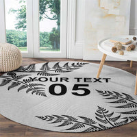 Custom New Zealand Football Round Carpet Aotearoa Pride - Polynesian Pride