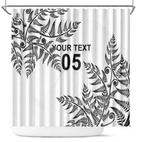 Custom New Zealand Football Shower Curtain Aotearoa Pride - Polynesian Pride