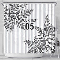 Custom New Zealand Football Shower Curtain Aotearoa Pride - Polynesian Pride