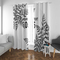 Custom New Zealand Football Window Curtain Aotearoa Pride - Polynesian Pride