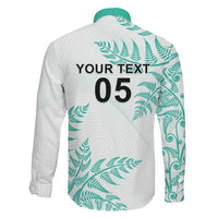 Custom New Zealand Football Family Matching Long Sleeve Bodycon Dress and Hawaiian Shirt Aotearoa Pride Aqua Version LT05 - Polynesian Pride