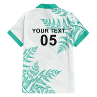Custom New Zealand Football Hawaiian Shirt Aotearoa Pride Aqua Version - Polynesian Pride