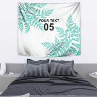 Custom New Zealand Football Tapestry Aotearoa Pride Aqua Version - Polynesian Pride