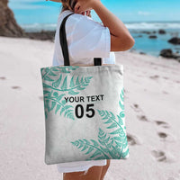 Custom New Zealand Football Tote Bag Aotearoa Pride Aqua Version - Polynesian Pride