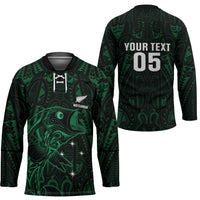 Custom New Zealand Fishing Hockey Jersey Maori Tribal Pattern LT05 - Polynesian Pride