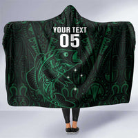 Custom New Zealand Fishing Hooded Blanket Maori Tribal Pattern - Polynesian Pride