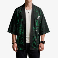 Custom New Zealand Fishing Kimono Maori Tribal Pattern - Polynesian Pride