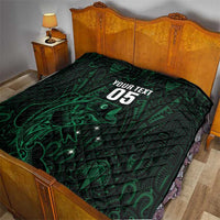 Custom New Zealand Fishing Quilt Maori Tribal Pattern - Polynesian Pride