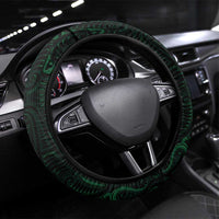 New Zealand Fishing Steering Wheel Cover Maori Tribal Pattern LT05 Universal Fit Black - Polynesian Pride