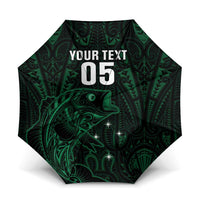 Custom New Zealand Fishing Umbrella Maori Tribal Pattern - Polynesian Pride