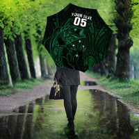 Custom New Zealand Fishing Umbrella Maori Tribal Pattern - Polynesian Pride