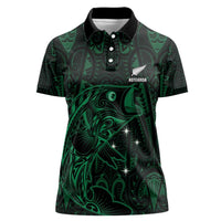 Custom New Zealand Fishing Women Polo Shirt Maori Tribal Pattern - Polynesian Pride
