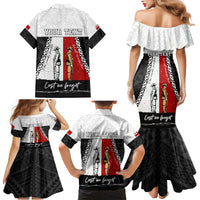 Personalised Tonga ANZAC Day Te Tau Manatui Kinautolu Family Matching Mermaid Dress and Hawaiian Shirt Lest We Forget LT05 - Polynesian Pride