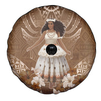 Bula Fiji Women's Day Spare Tire Cover With Fijian Tapa Pattern