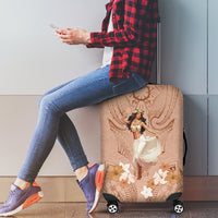 Hawaii Women's Day Luggage Cover With Polynesian Pattern